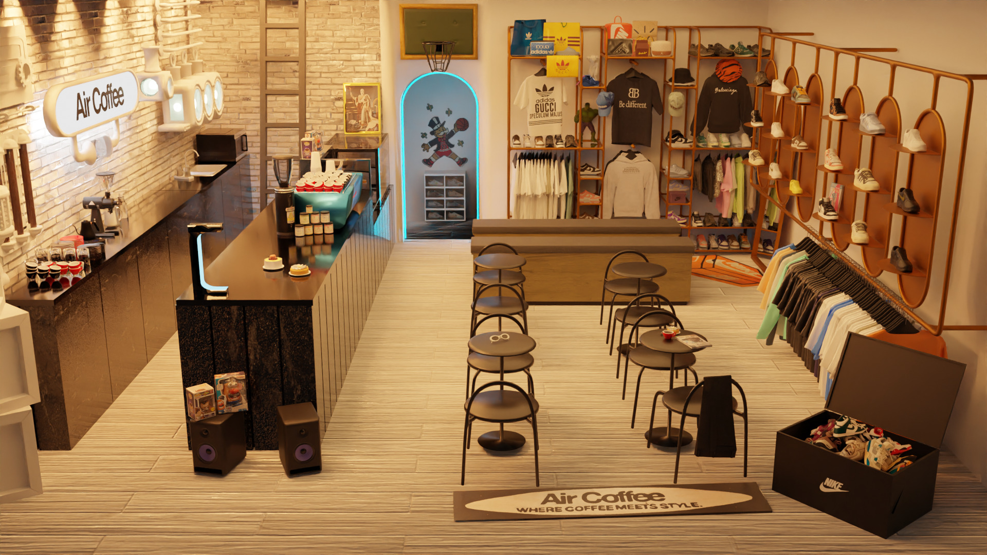 Background de tienda AirCoffeeStore